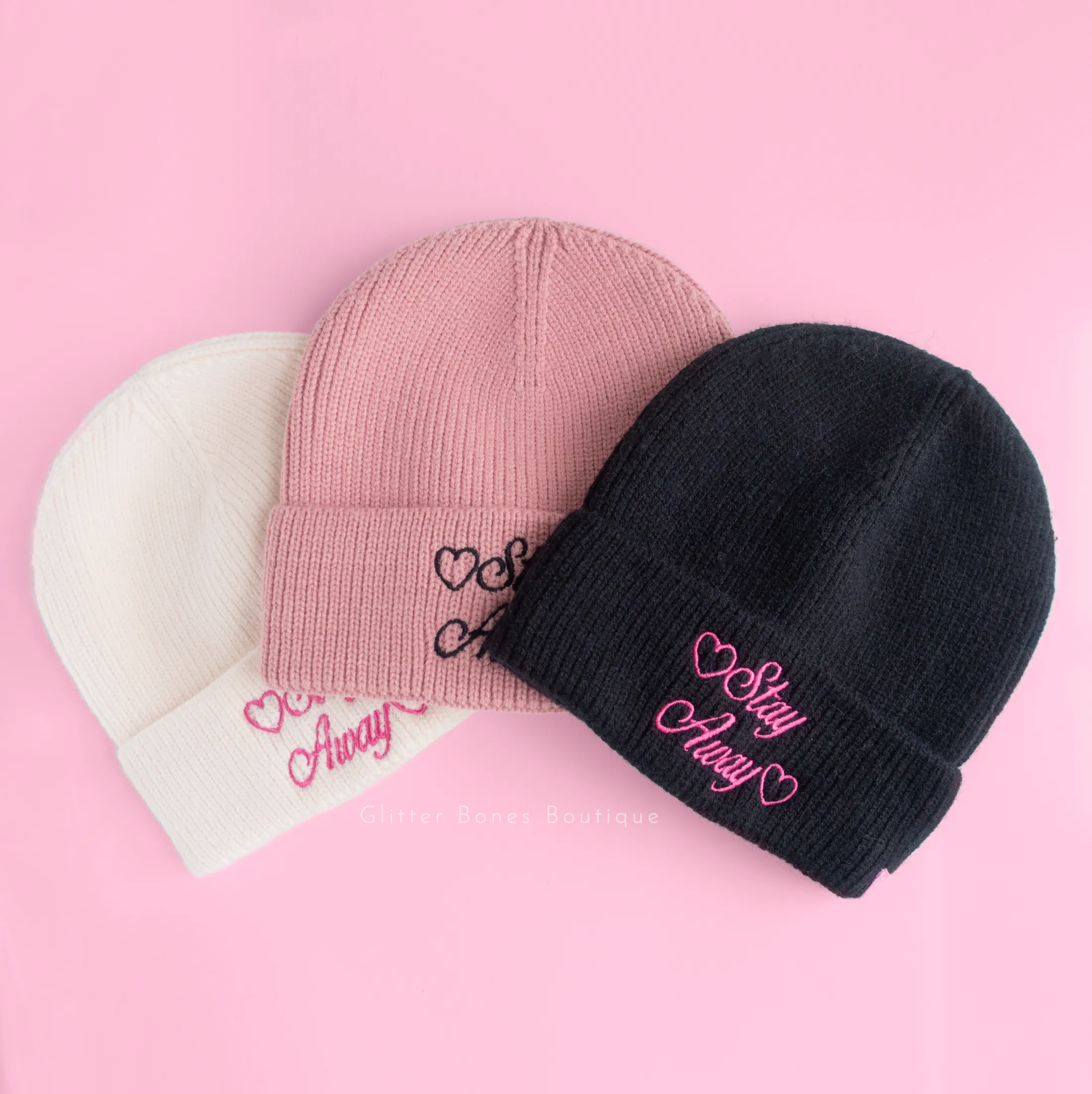 ♡ Stay Away Beanie - Multiple Colours Available♡