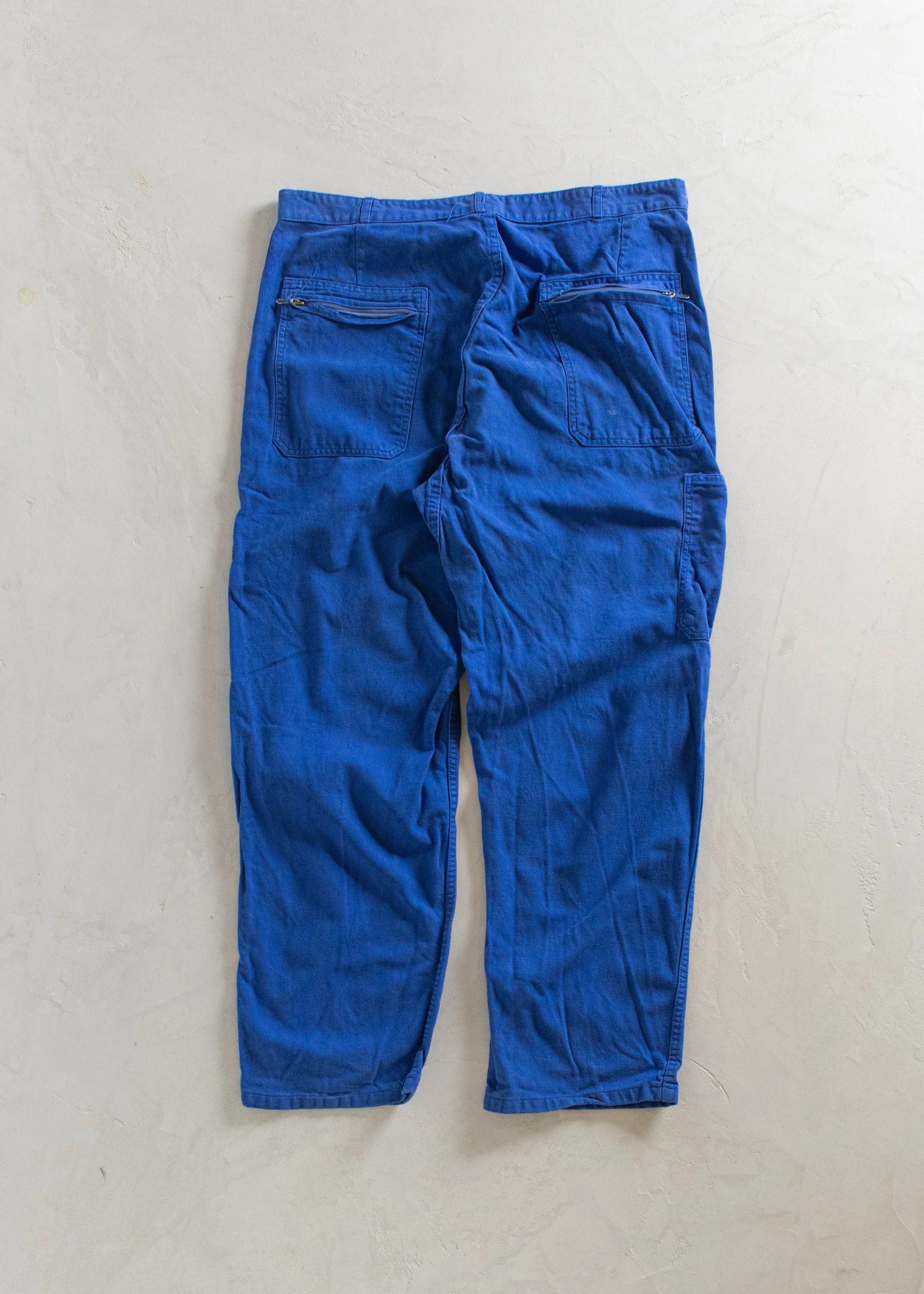 1980s French Workwear Chore Pants Size Women's 34 Men's 36