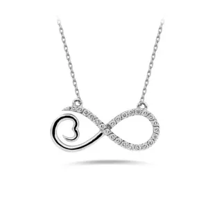 AMORE Infinity Diamond Necklace 0.13ct