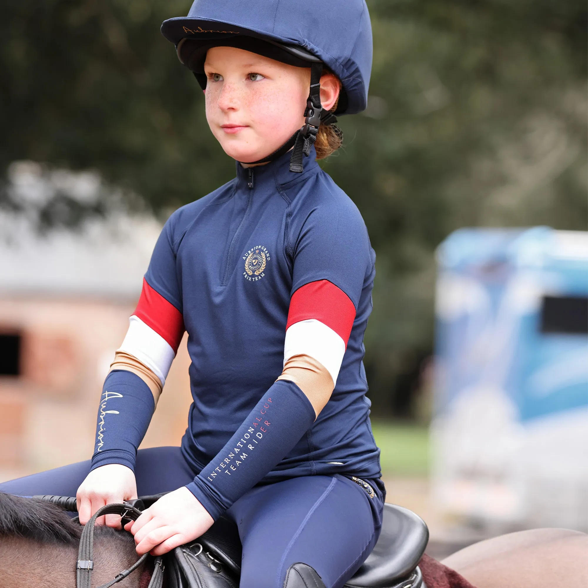 Aubrion Young Rider Team Winter  Base Layer - Navy