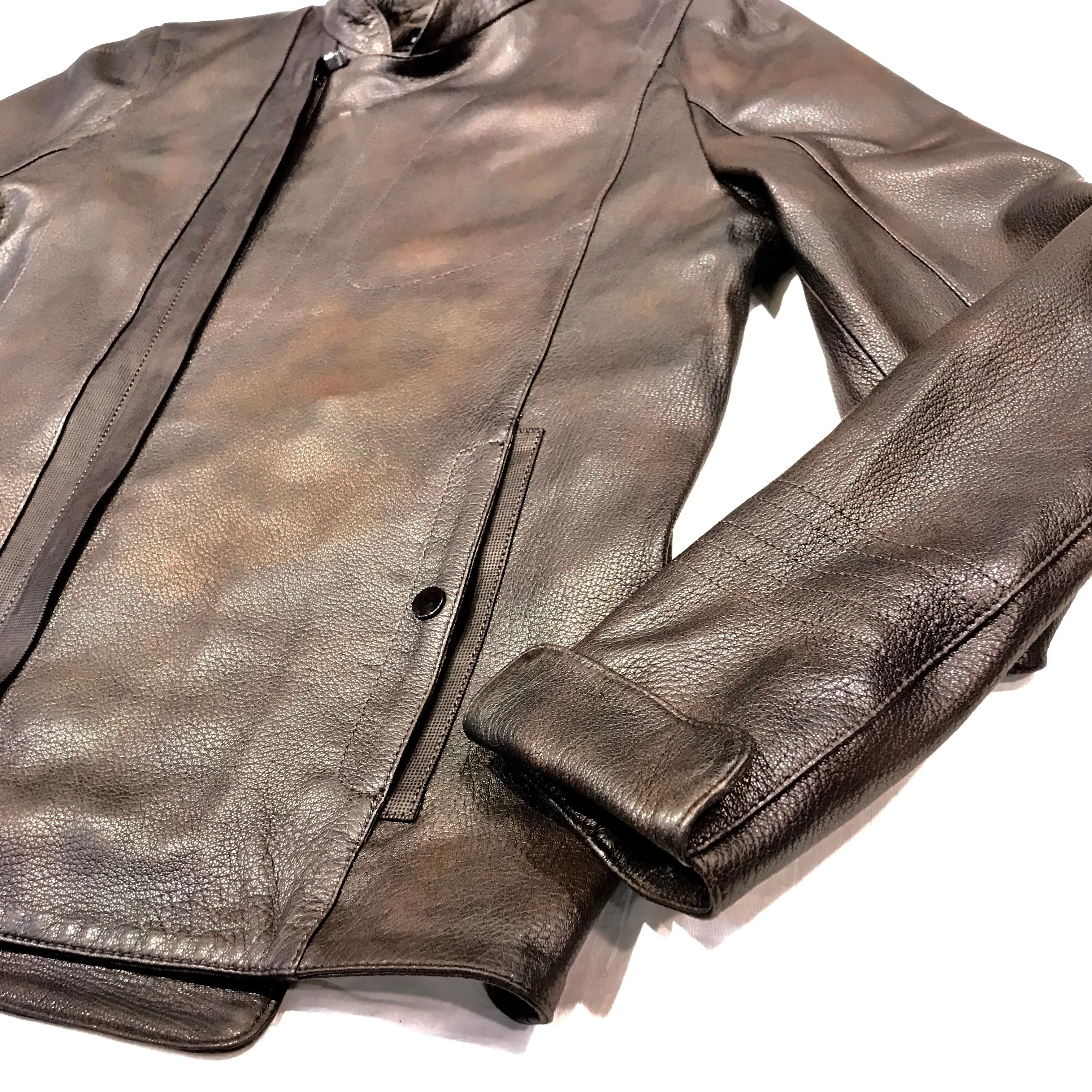 Barya NewYork Rustic Lambskin Asymmetric Jacket