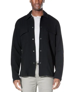 Bennett Knit Shirt Jacket (Black)