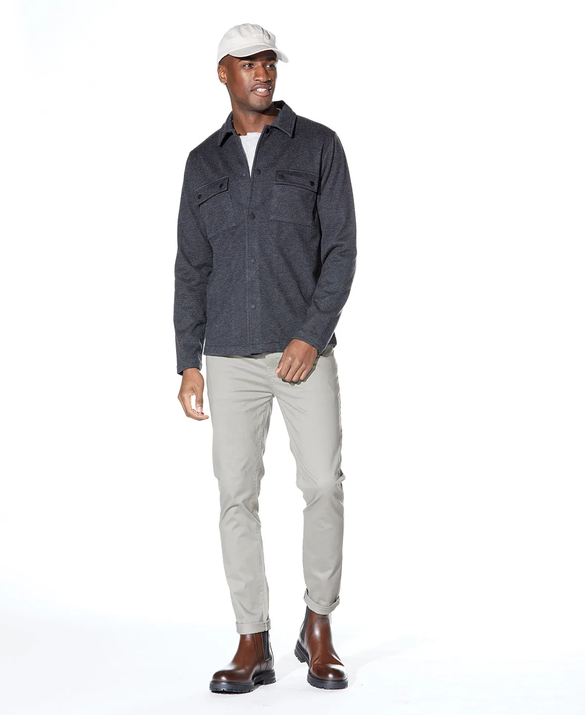 Bennett Shirt Jacket (Heather Dark Charcoal)