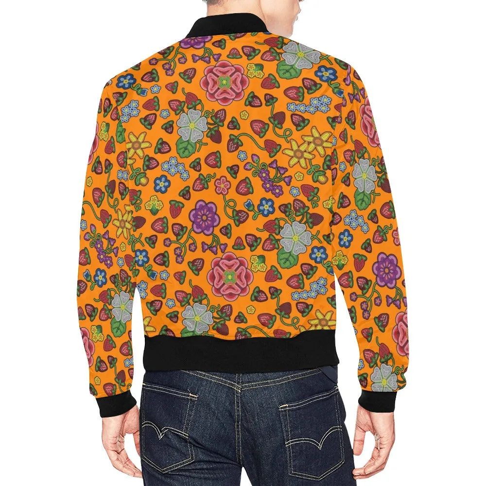 Berry Pop Carrot All Over Print Bomber Jacket for Men