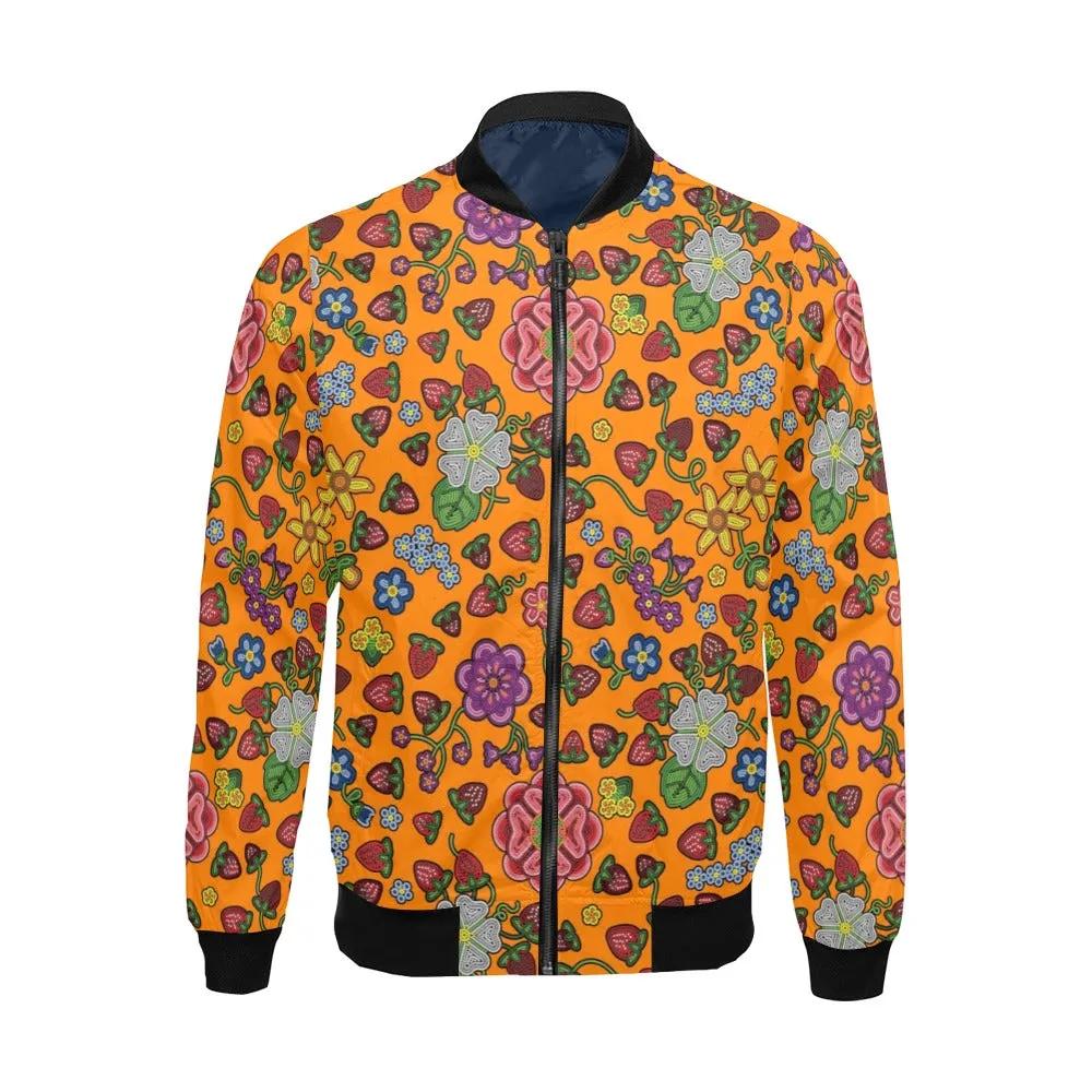 Berry Pop Carrot All Over Print Bomber Jacket for Men