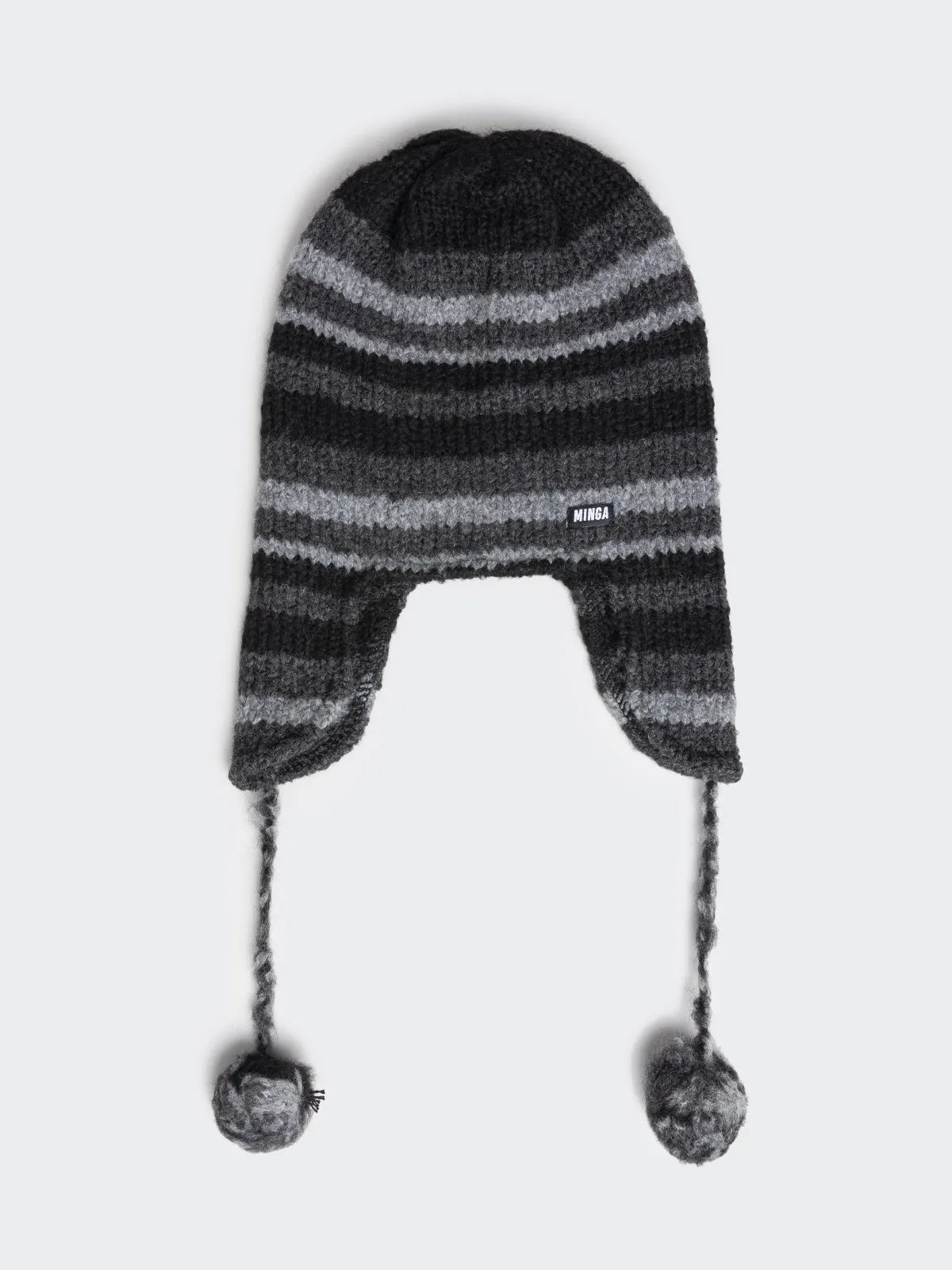 Blaire Stripes Tie Knit Hat