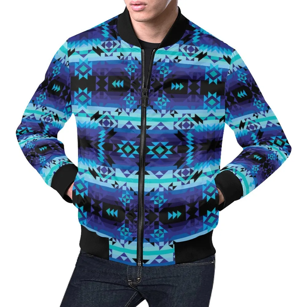 Blue Star Bomber Jacket for Men