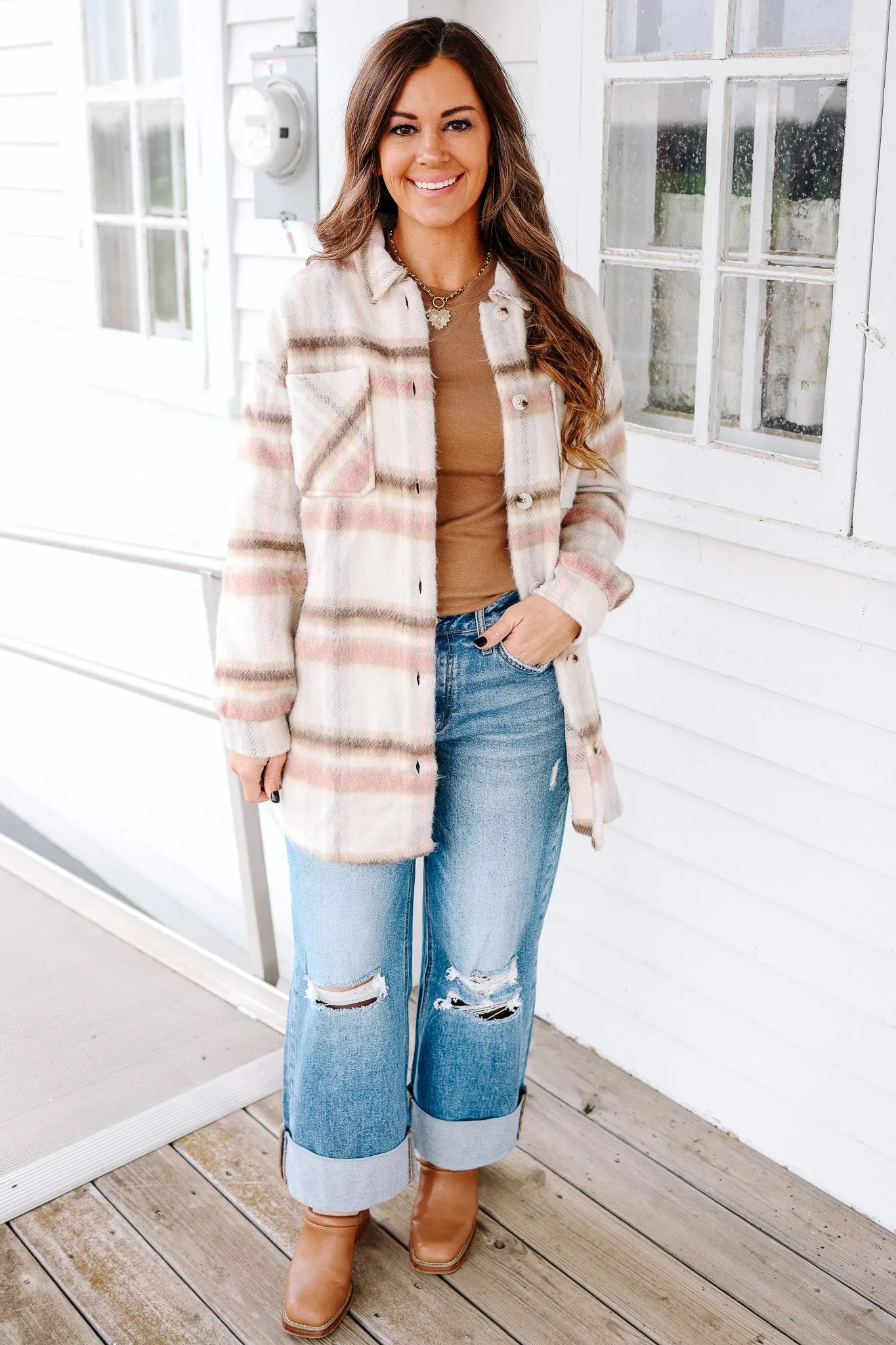 Briar Brushed Plaid Shacket