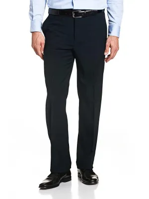 BRUHL Robert Trousers - All-Year Wool Mix Formal - Navy