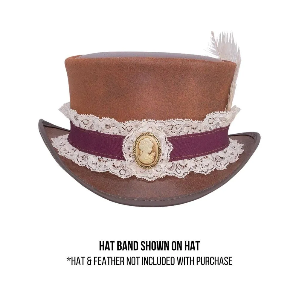 Burlesque | Vintage Leather and Lace Hat Band