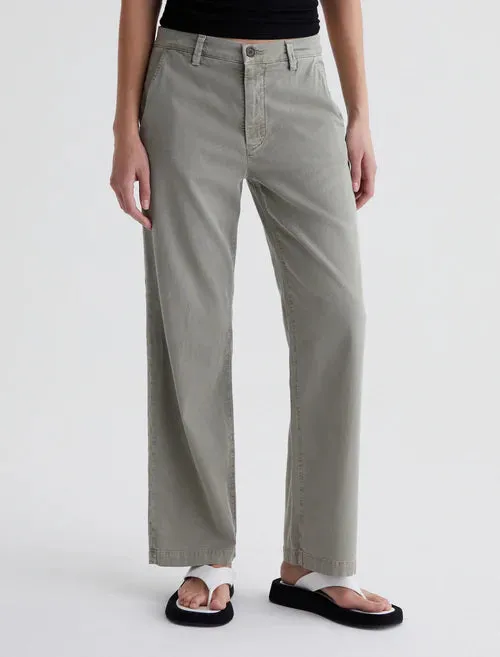 Caden Straight Tailored Trouser | Sulfer Dried Parsley