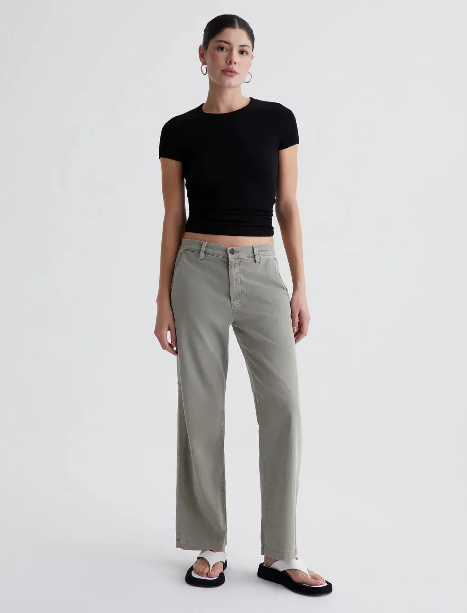 Caden Straight Tailored Trouser | Sulfer Dried Parsley