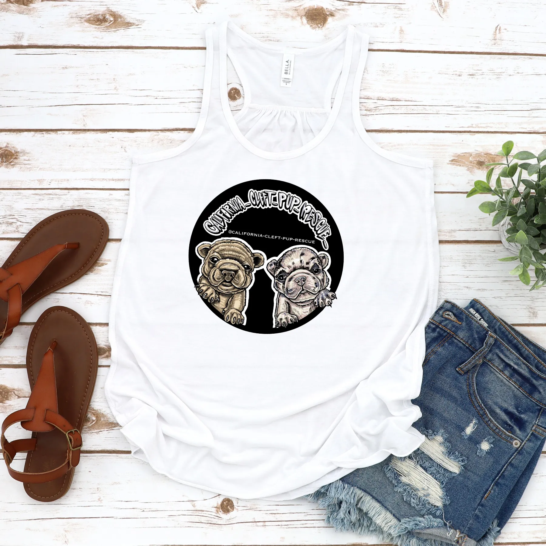 CCPR Colored Logo Flowy Racerback Tank