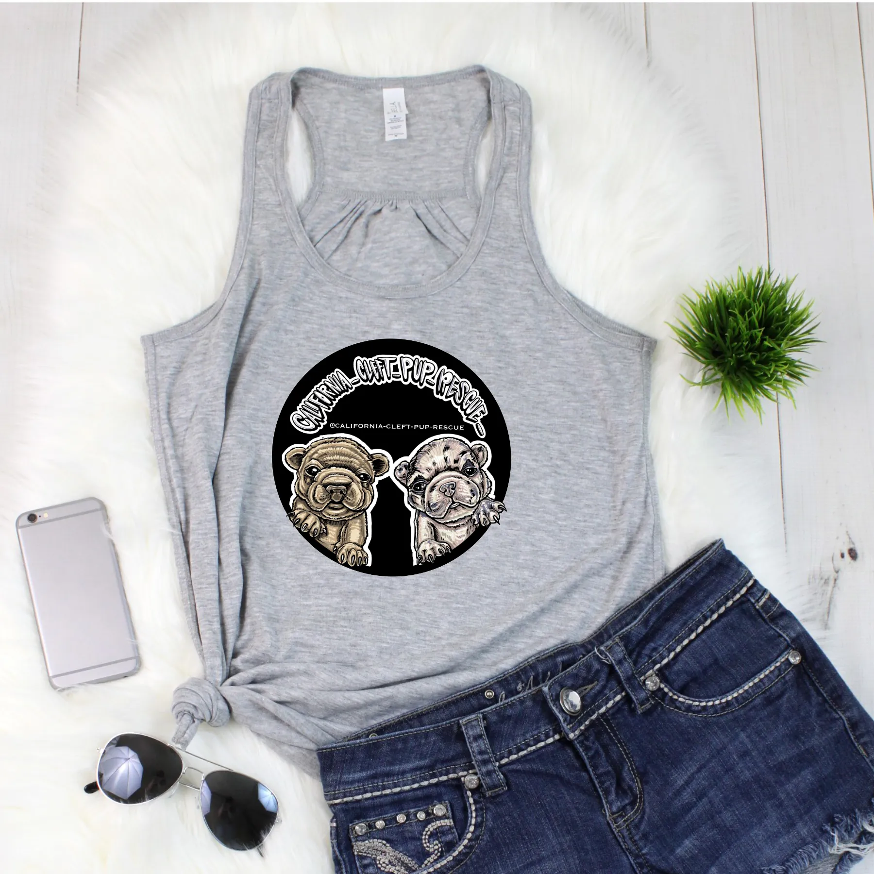 CCPR Colored Logo Flowy Racerback Tank