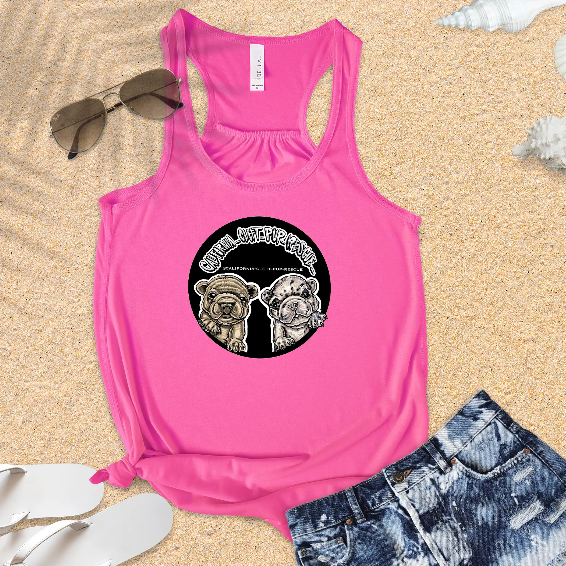 CCPR Colored Logo Flowy Racerback Tank