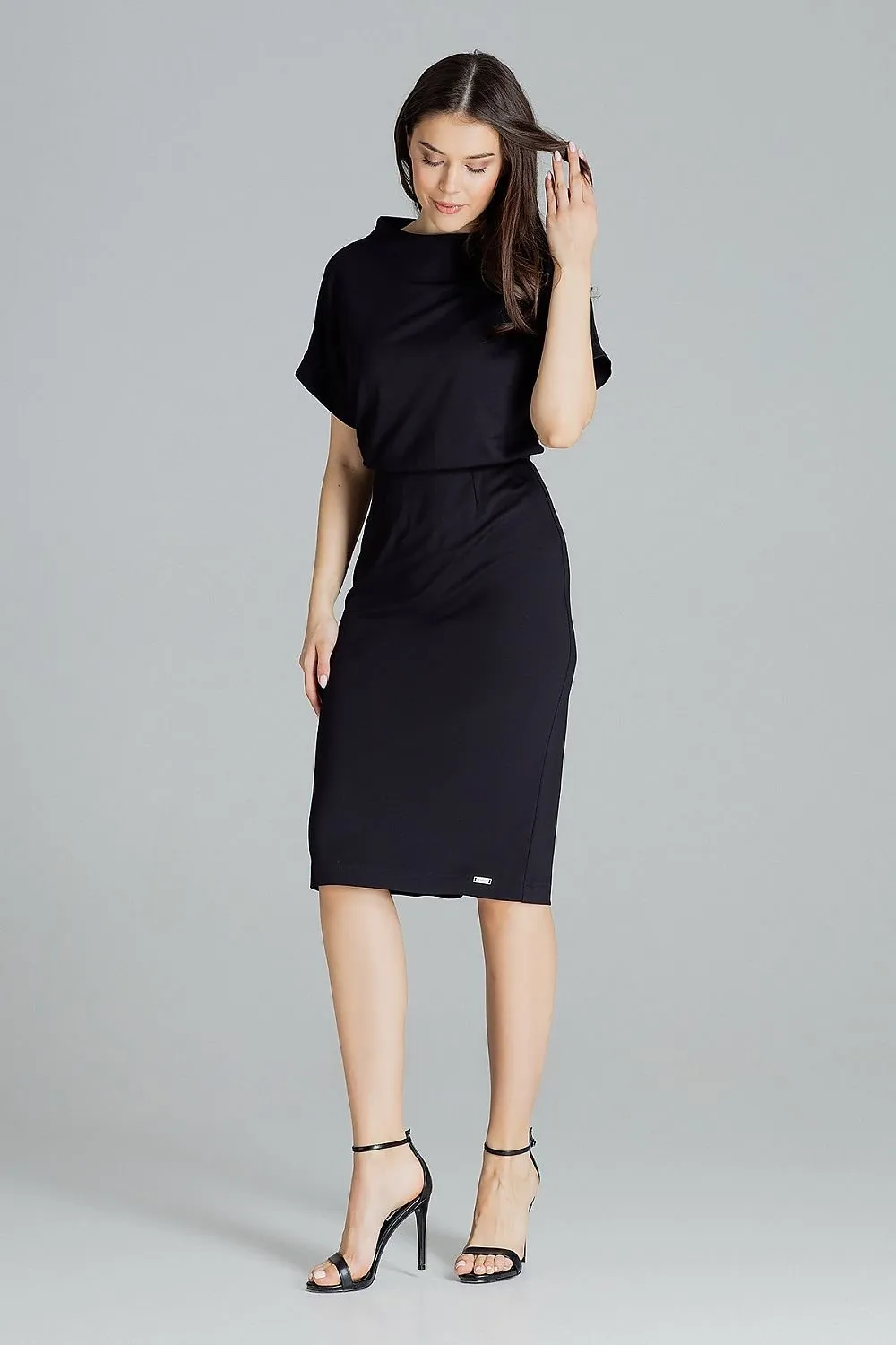 Chic Black Midi Dress for Every Occasion by Lenitif