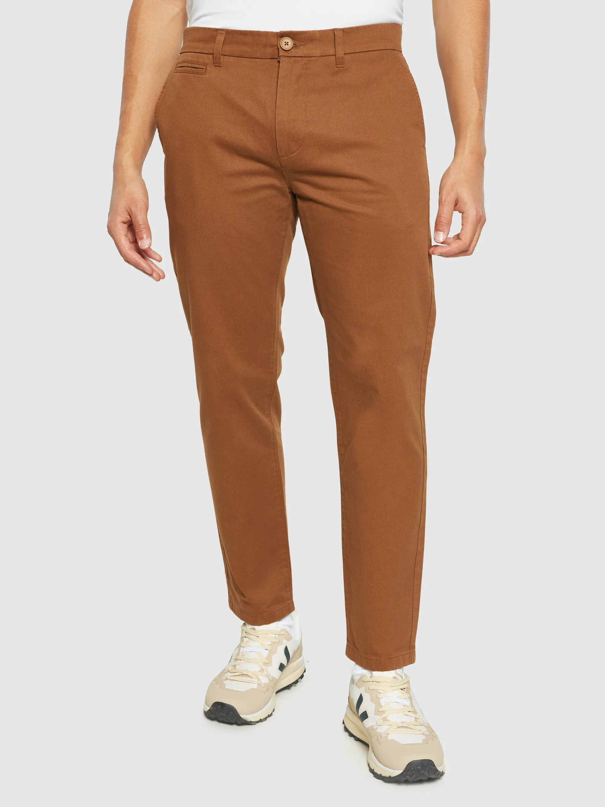 CHUCK regular twill chino pants - Dachshund