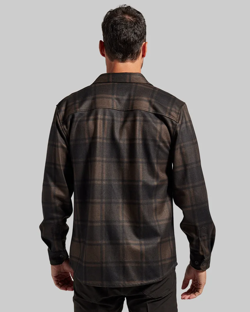 Coastal Overshirt - Grid Plaid