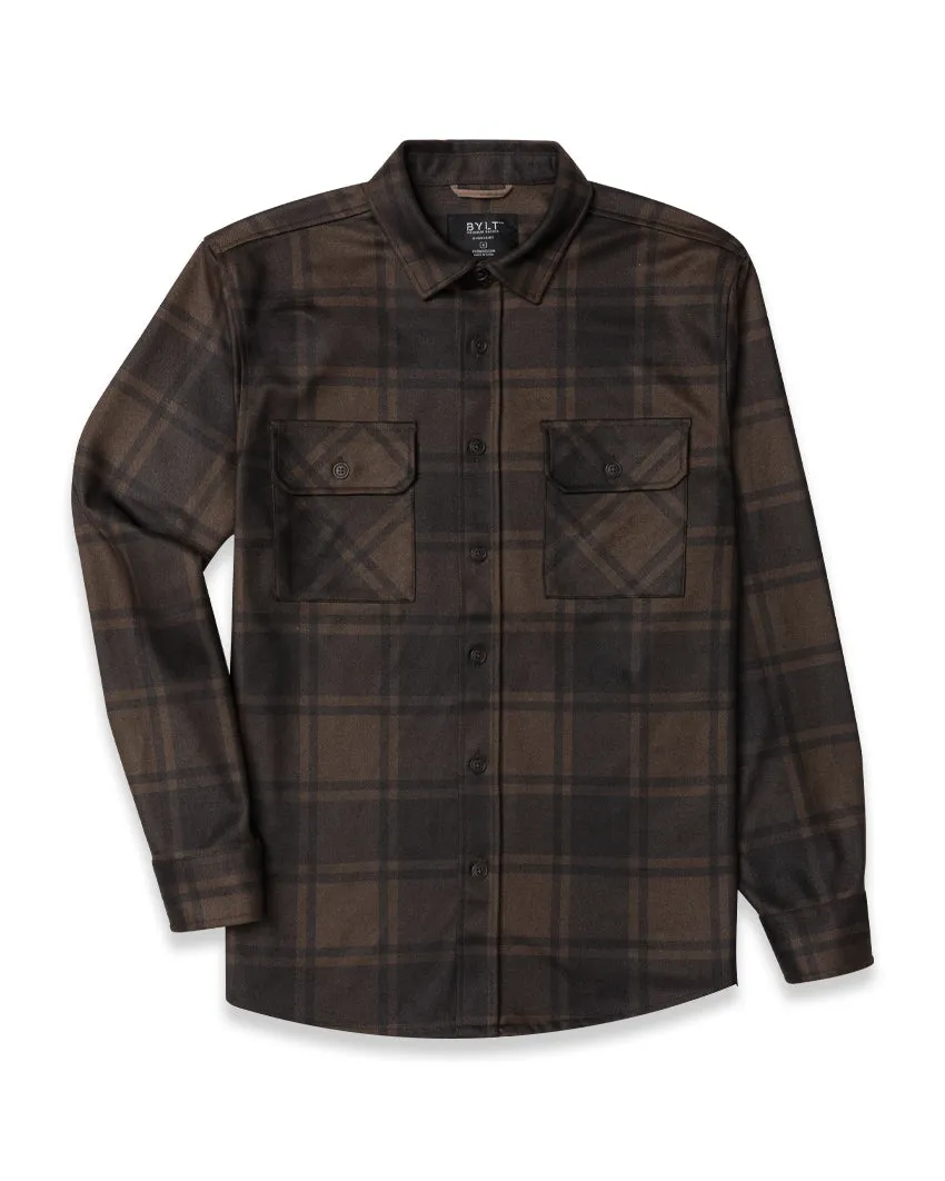 Coastal Overshirt - Grid Plaid