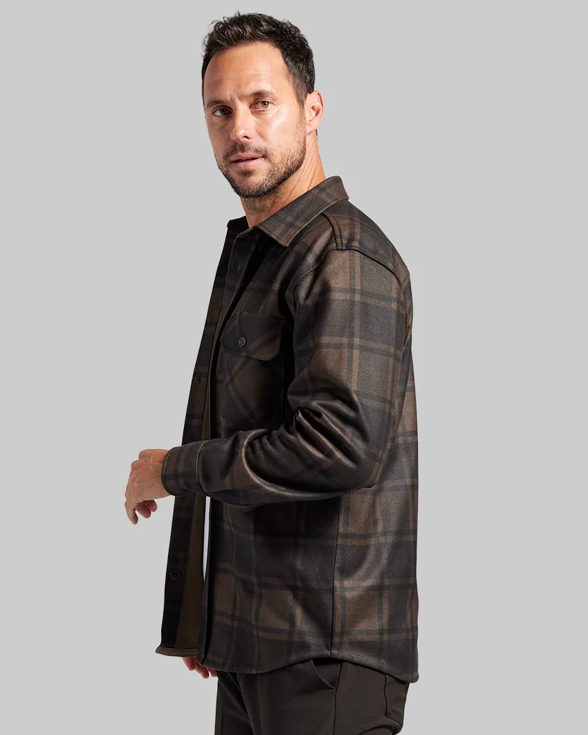 Coastal Overshirt - Grid Plaid