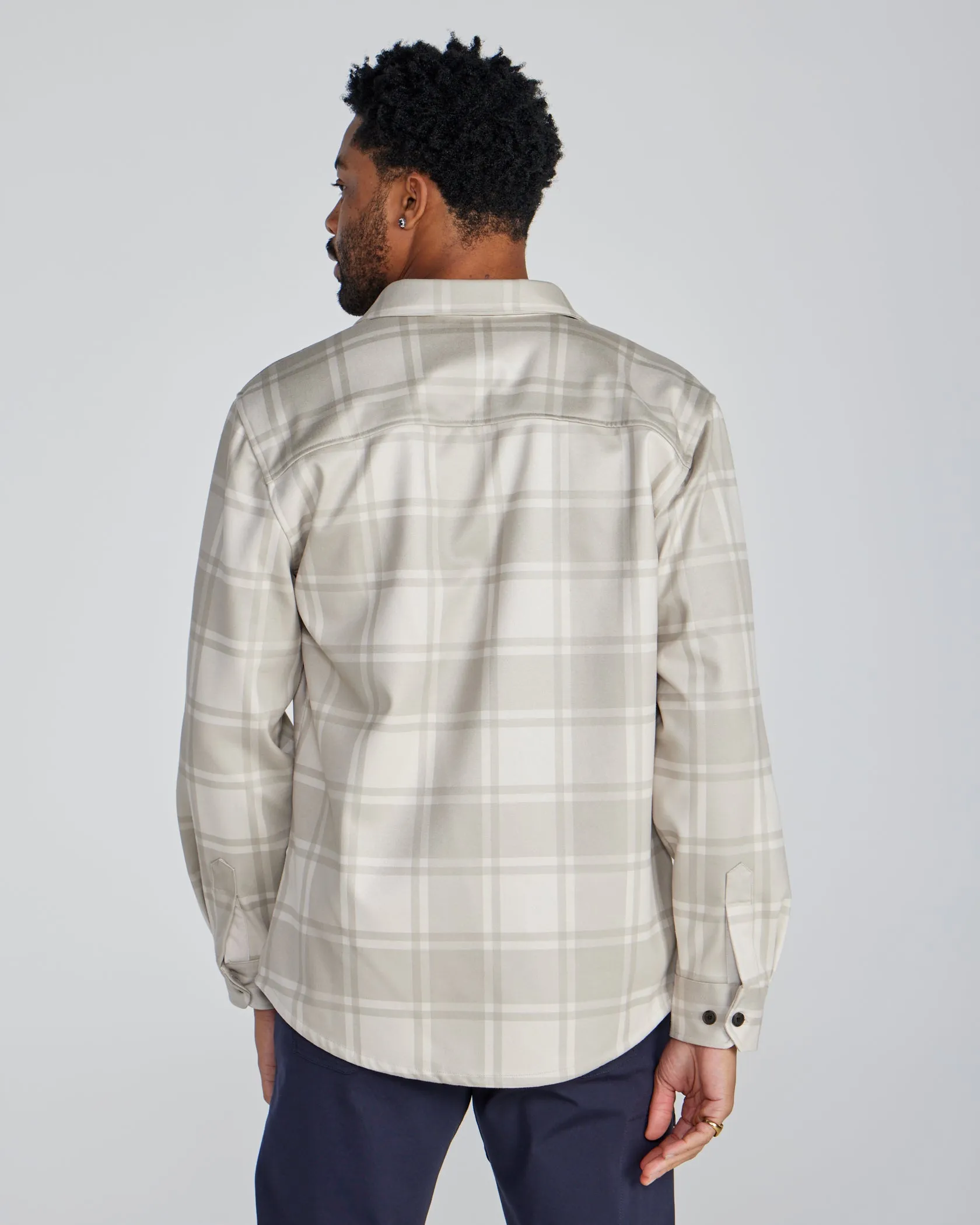 Coastal Overshirt - Grid Plaid