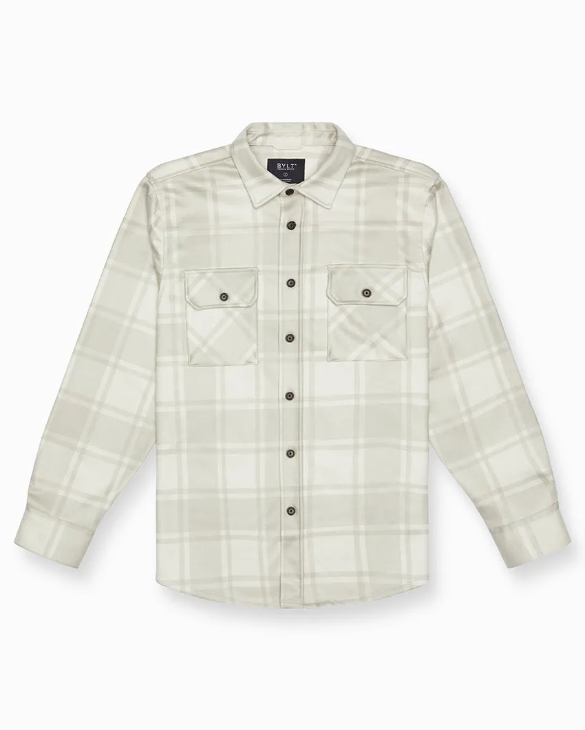 Coastal Overshirt - Grid Plaid