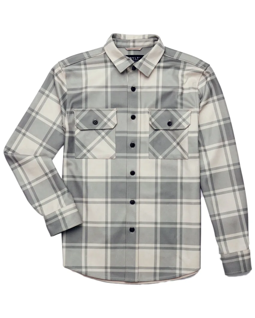 Coastal Overshirt - Grid Plaid