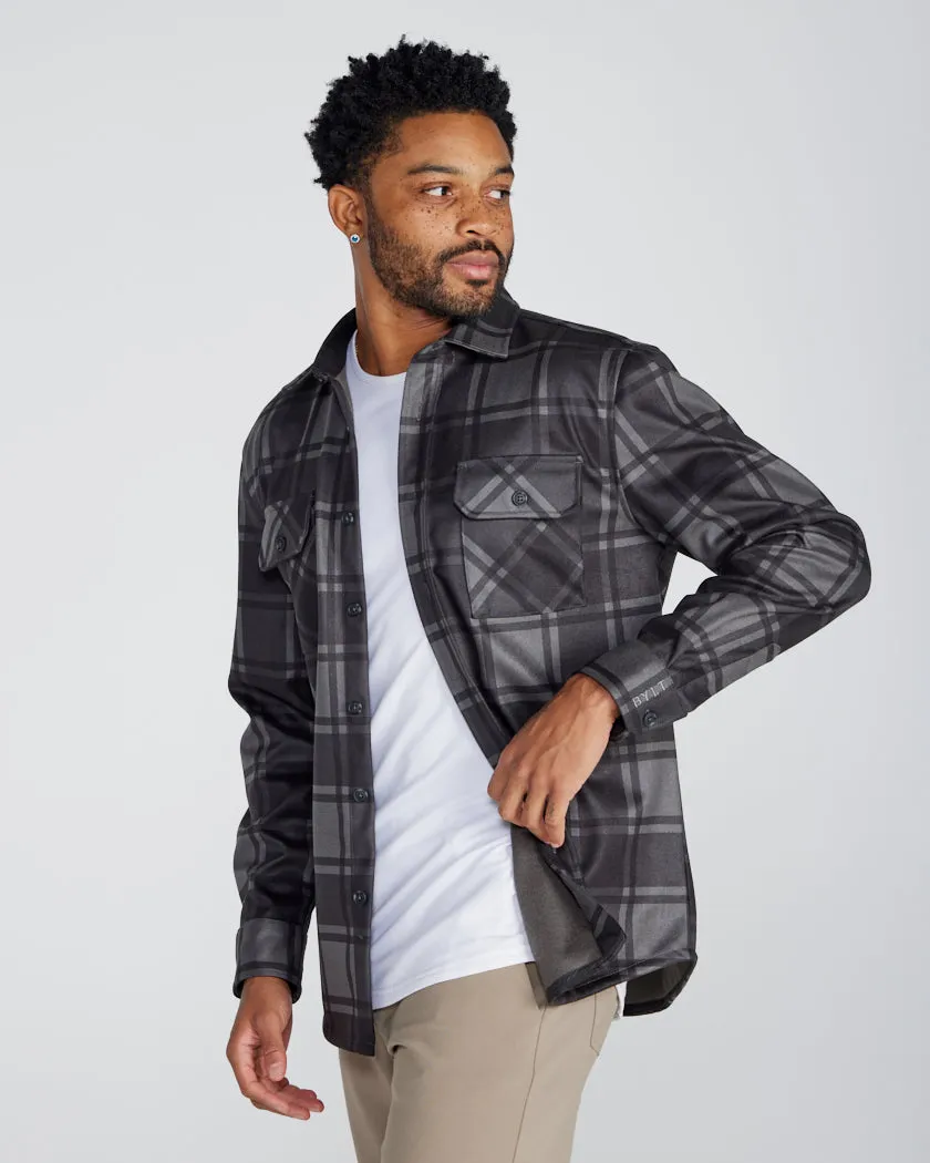 Coastal Overshirt - Grid Plaid