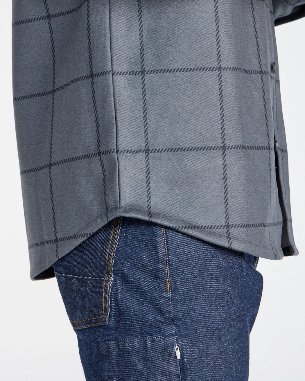 Coastal Overshirt - Grid Plaid