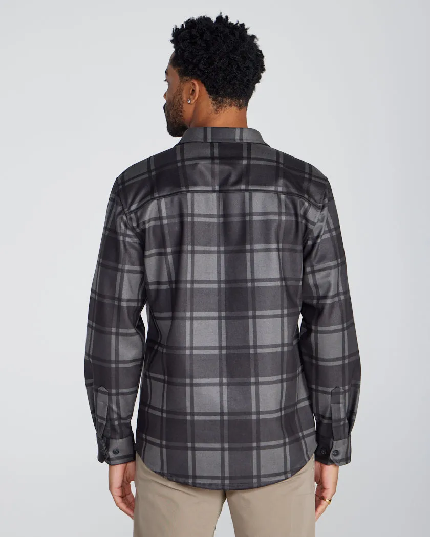 Coastal Overshirt - Grid Plaid