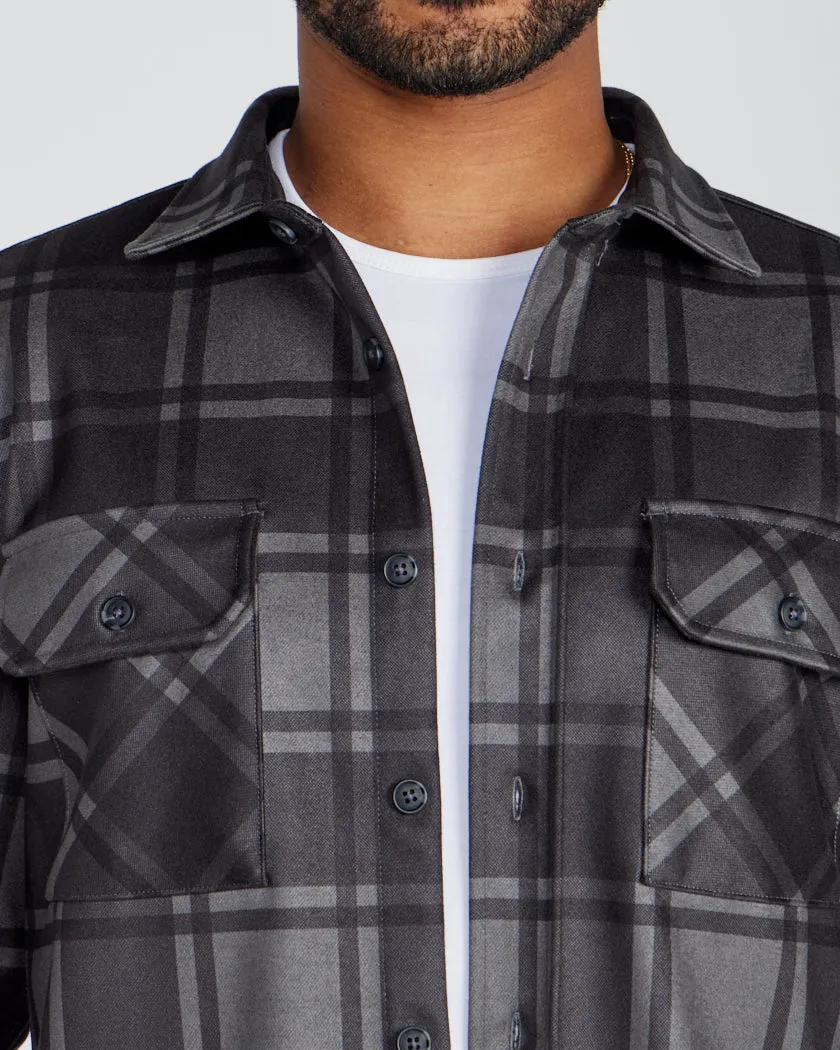 Coastal Overshirt - Grid Plaid