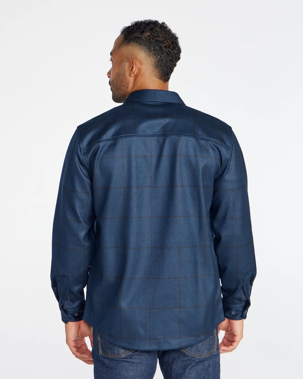 Coastal Overshirt - Grid Plaid