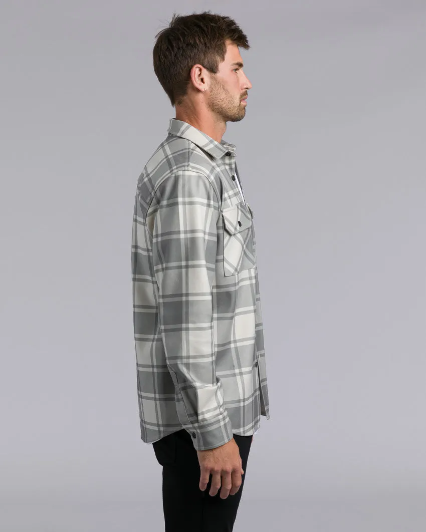 Coastal Overshirt - Grid Plaid