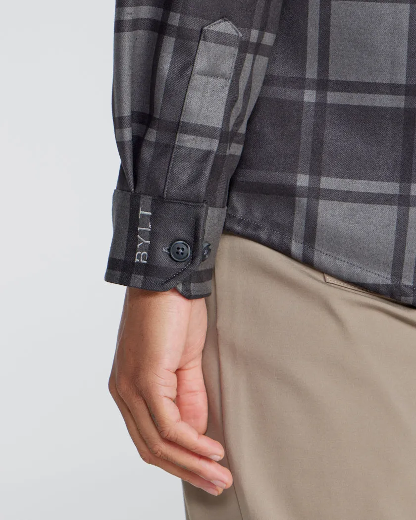 Coastal Overshirt - Grid Plaid