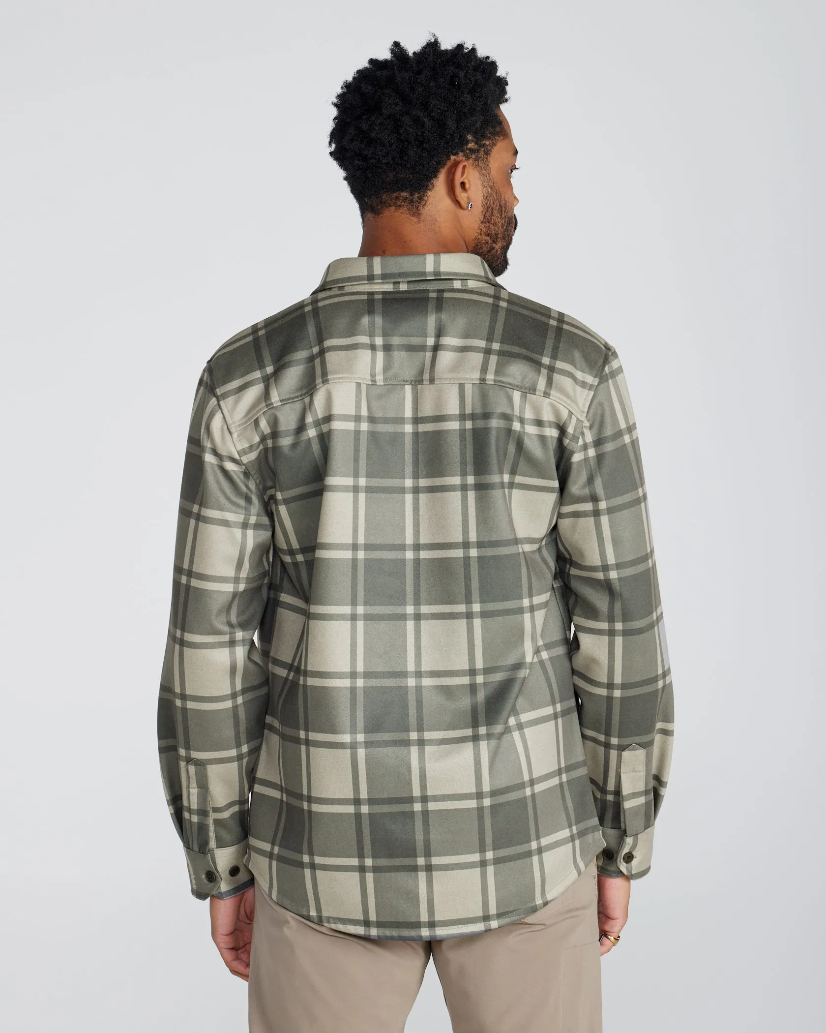 Coastal Overshirt - Grid Plaid