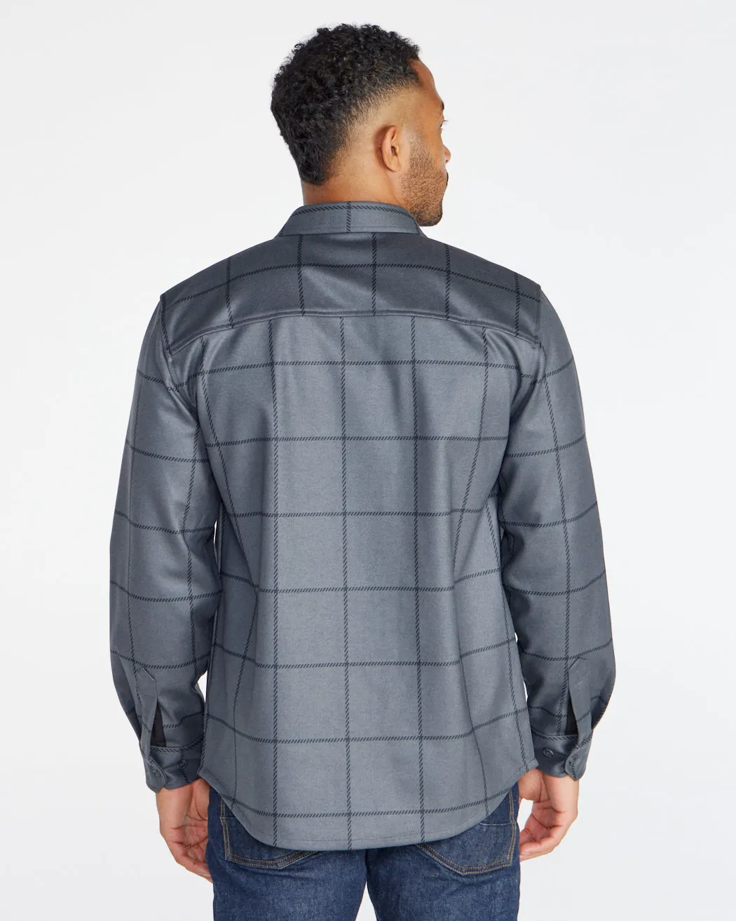 Coastal Overshirt - Grid Plaid