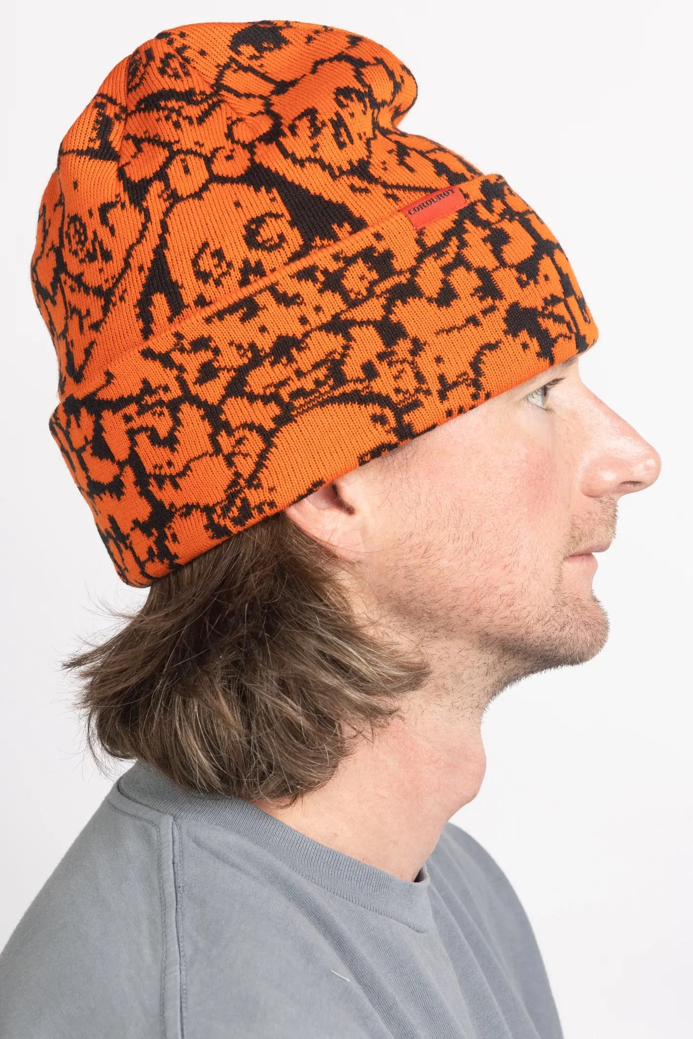 CORDUROY - CATACOMBS BEANIE ORANGE