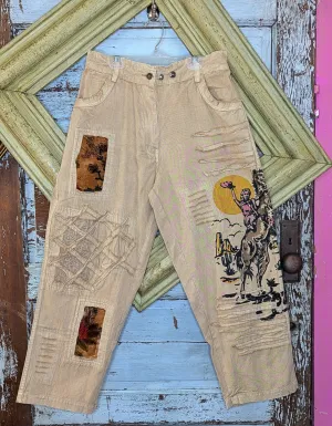 Cowgirl Lace Printed Khaki Pants