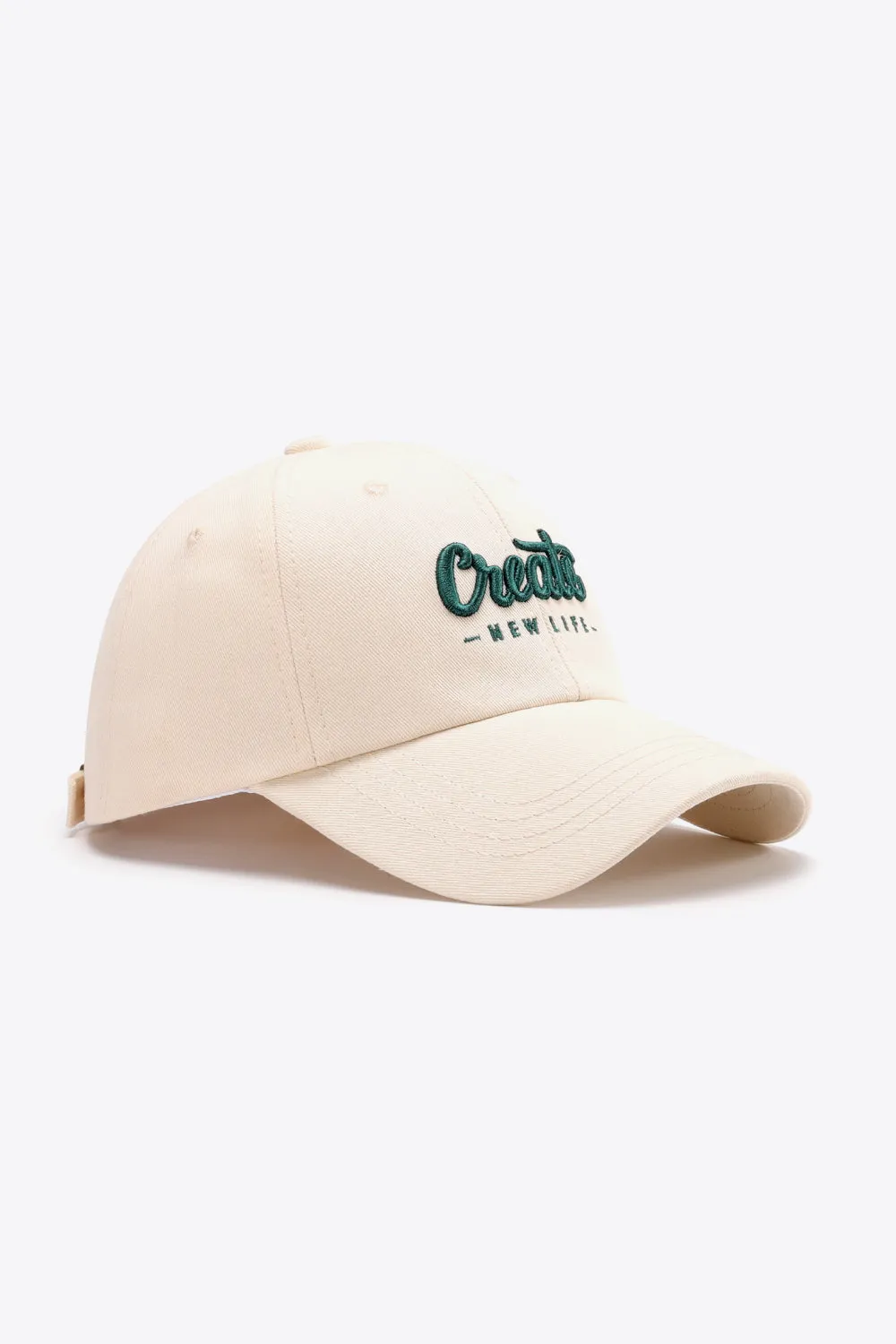 CREATE NEW LIFE Adjustable Cotton Baseball Cap