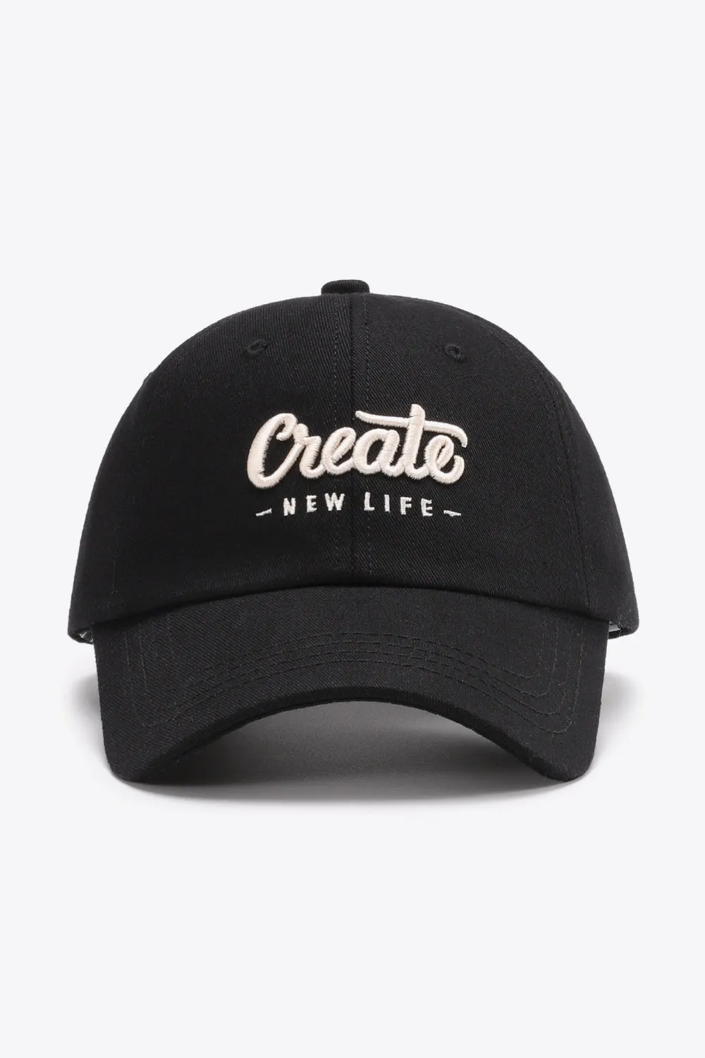 CREATE NEW LIFE Adjustable Cotton Baseball Cap