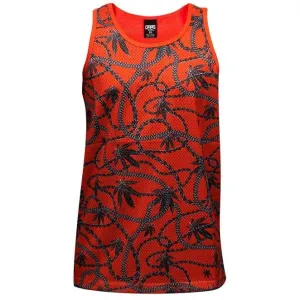 Crooks & Castles Chain Leaf Tank Top Red