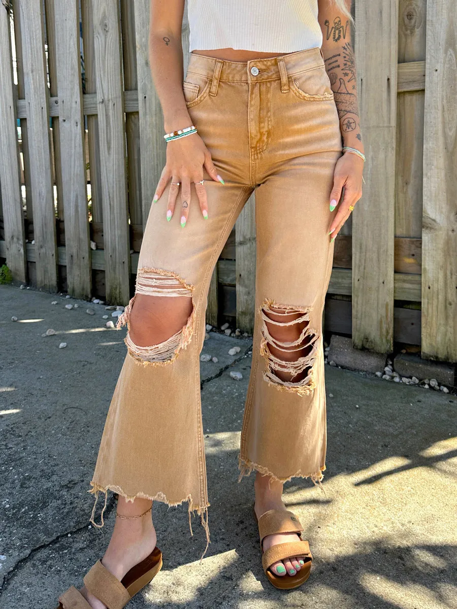 Distressed Straight-leg Loose Fit Jeans