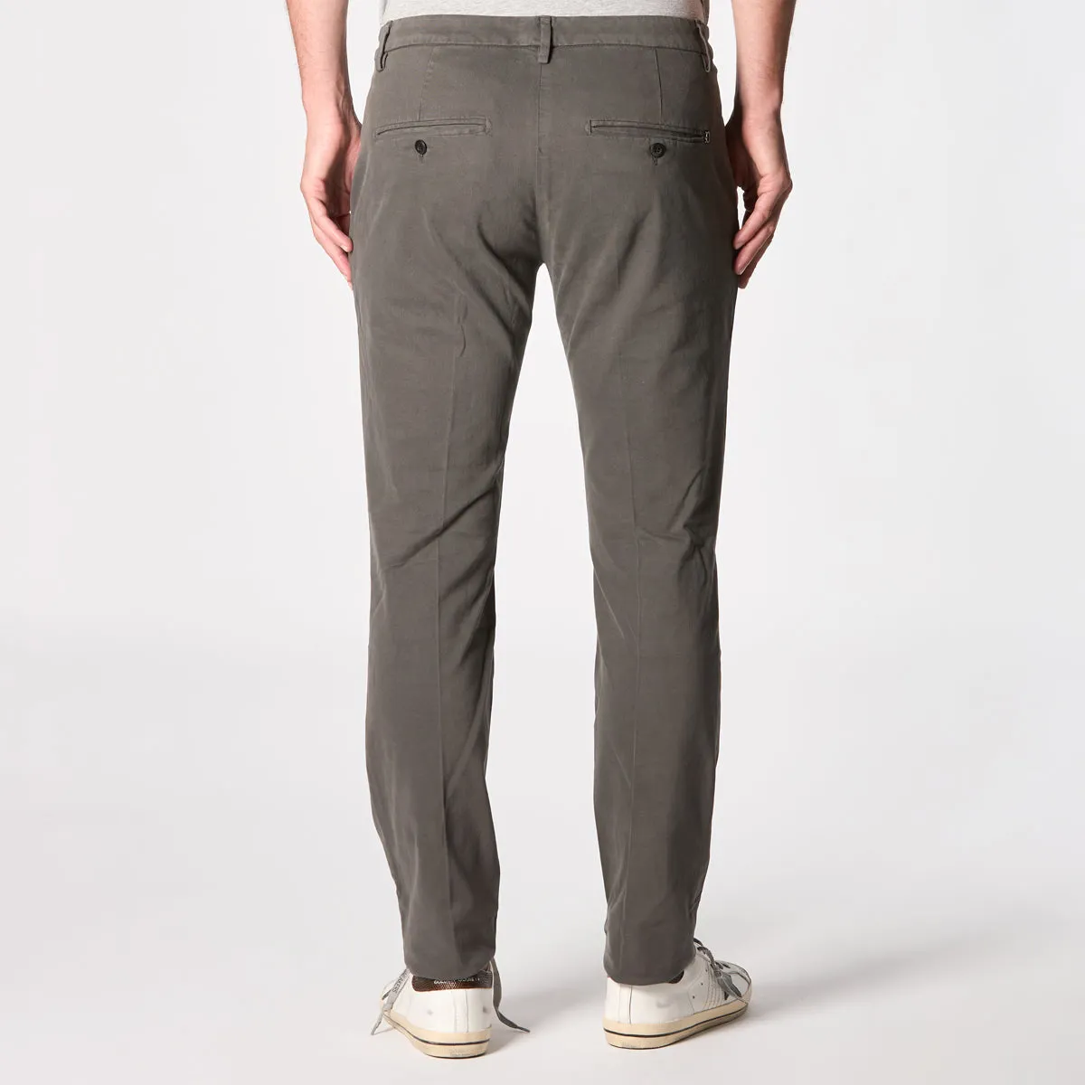 DONDUP TROUSERS UP166 GSE043 PTD 718 BROWN