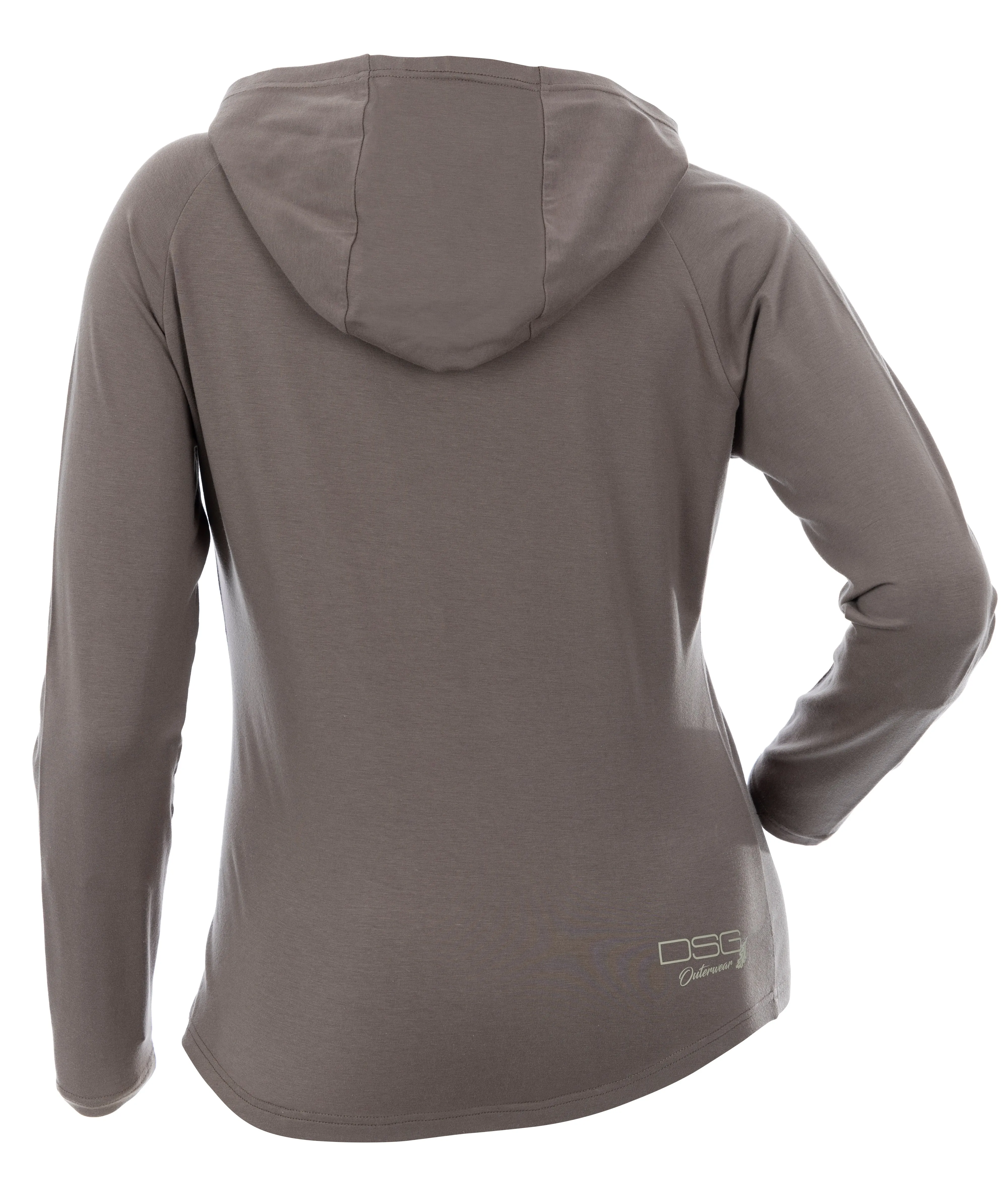 DSG Bamboo Plus Size Long Sleeve Hooded Shirt