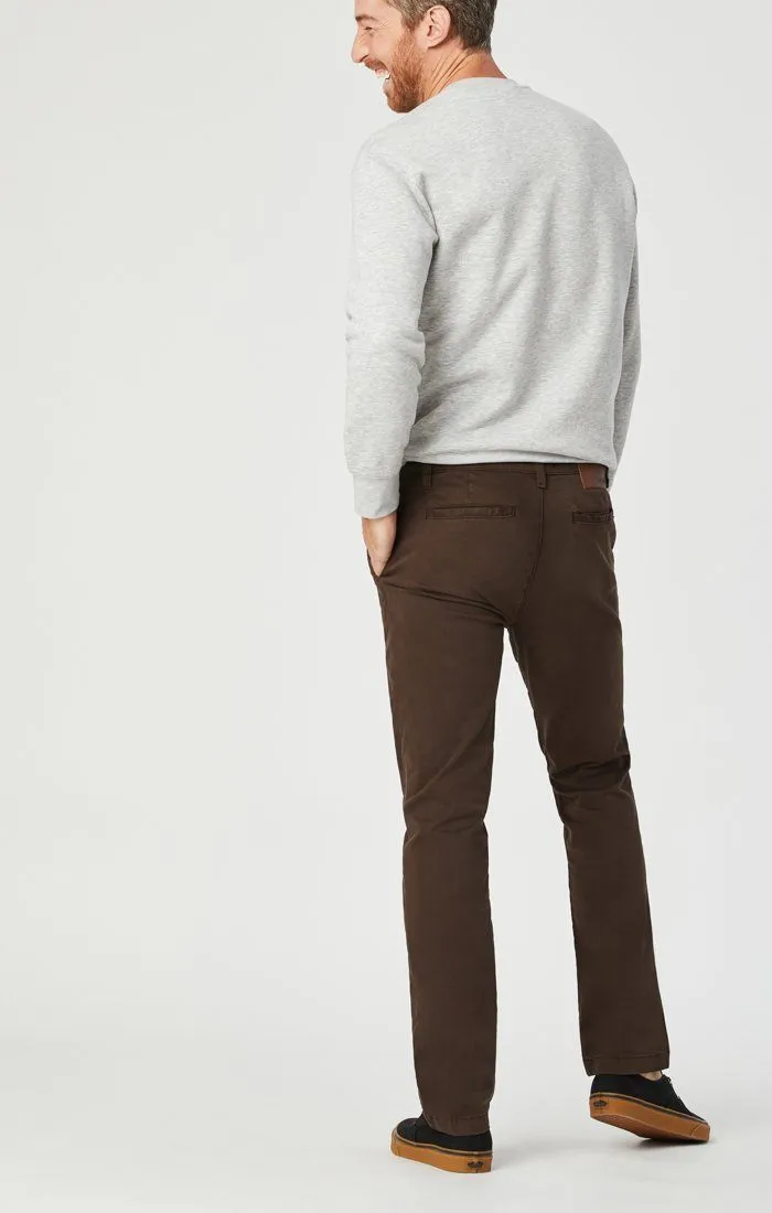 EDWARD CHINO IN COFFEE BEAN TWILL