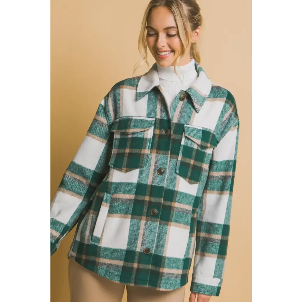 Elevate Your Wardrobe with the Chic Plaid Button Up Shacket