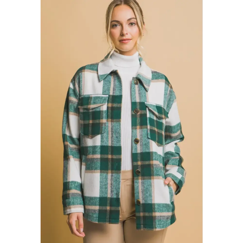 Elevate Your Wardrobe with the Chic Plaid Button Up Shacket