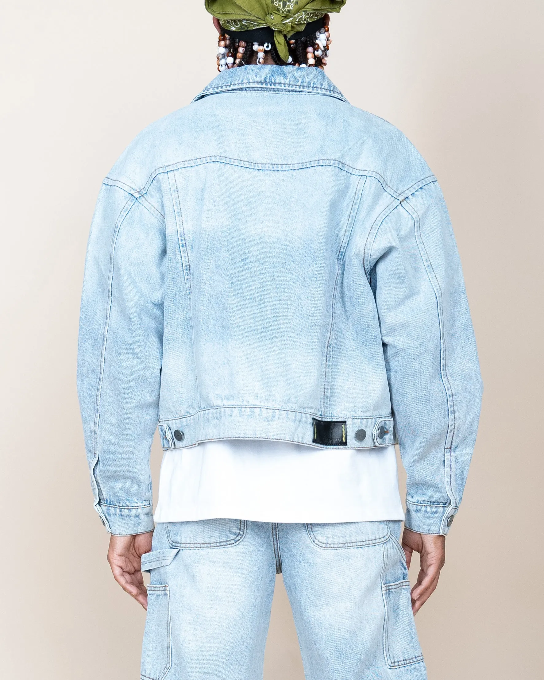 EPTM DENIM SHACKET - DENIM BLUE