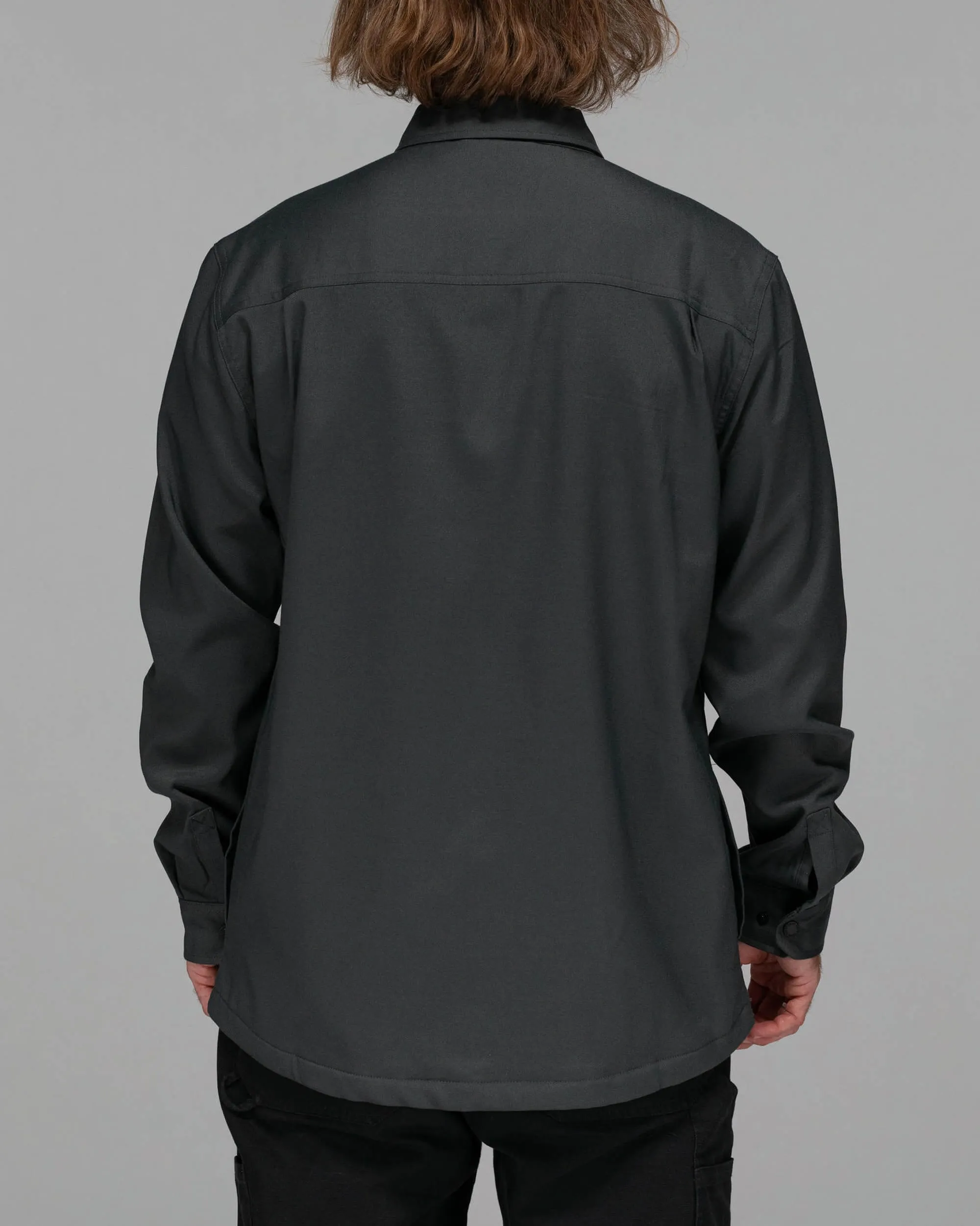 Fathom L/S Tech Shacket - Charcoal