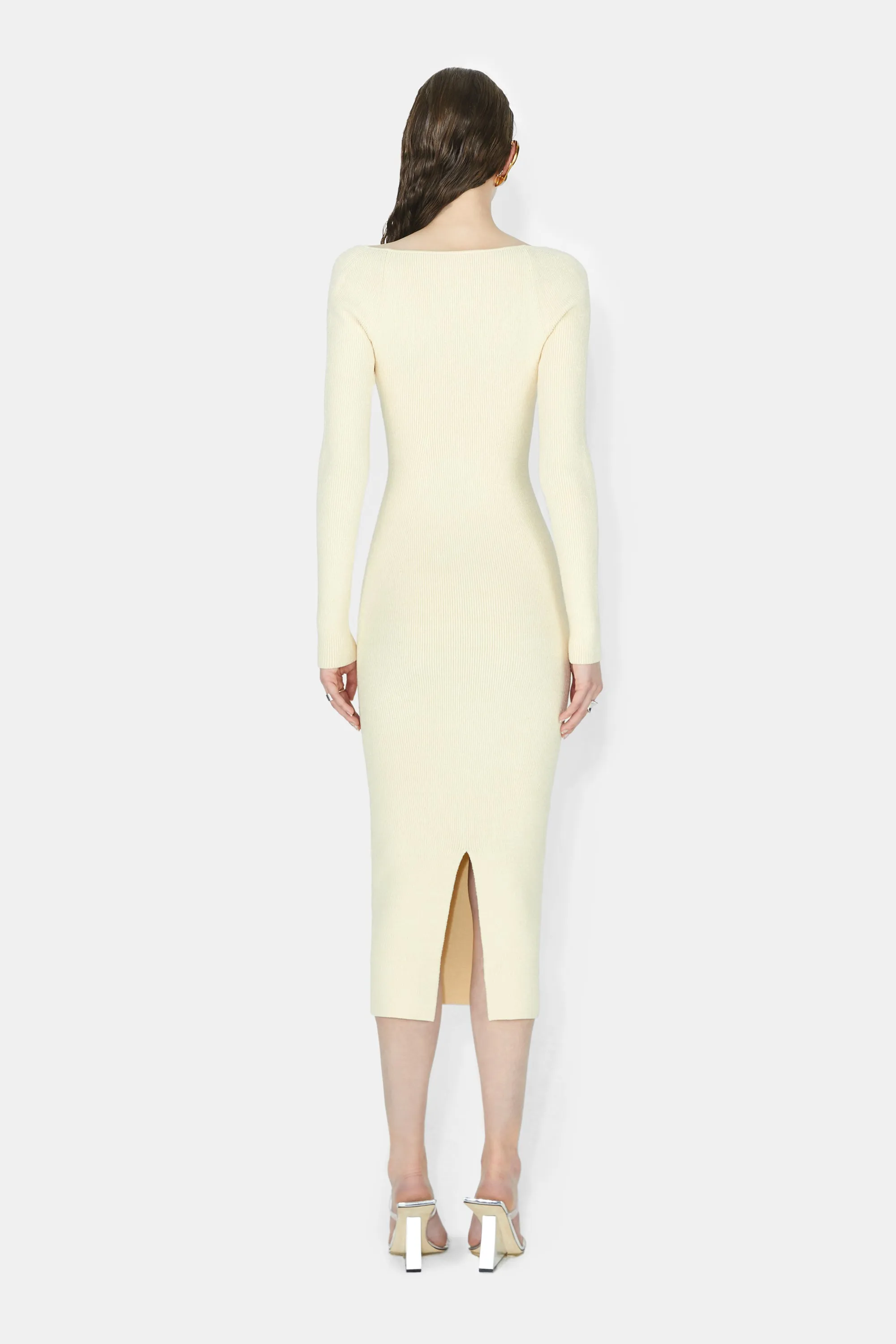 Freya Long Sleeve Dress - Creme